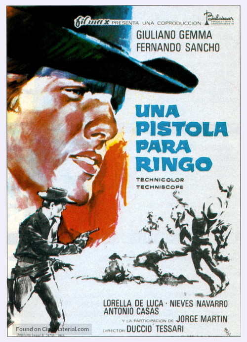 Una pistola per Ringo - Spanish Movie Poster