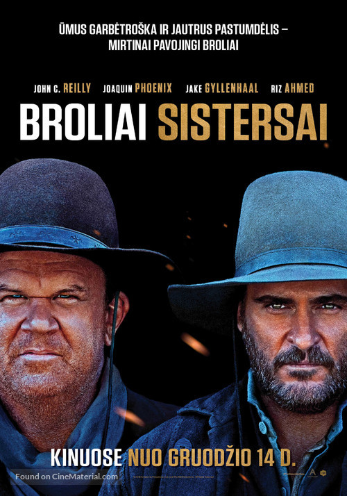 The Sisters Brothers - Lithuanian Movie Poster