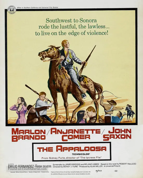 The Appaloosa 1966 Movie Poster The Appaloosa 1966 Movie Poster