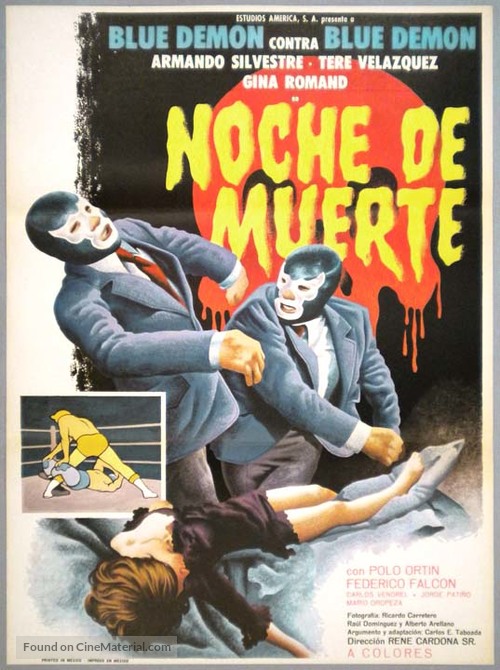 Noche de muerte - Mexican Movie Poster