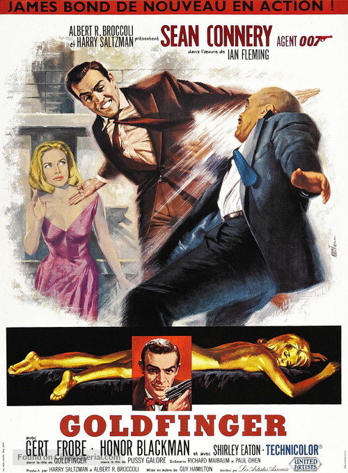 Goldfinger - French Movie Poster