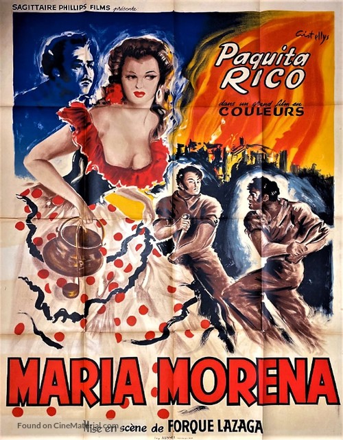 Mar&iacute;a Morena - French Movie Poster