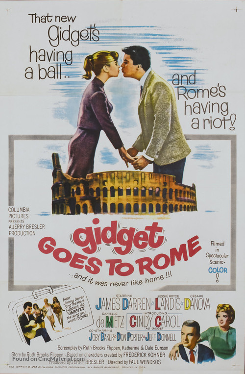 Gidget Goes to Rome - Movie Poster