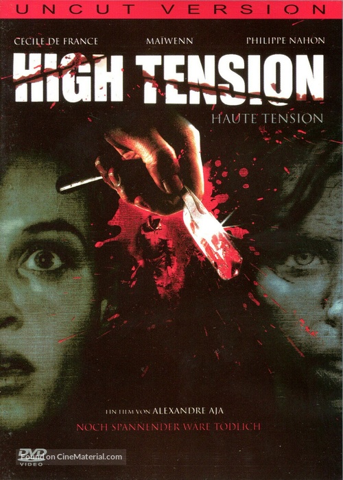 Haute tension - German DVD movie cover