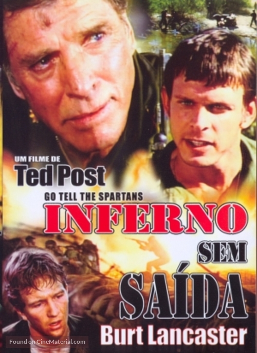 Go Tell the Spartans - Brazilian DVD movie cover