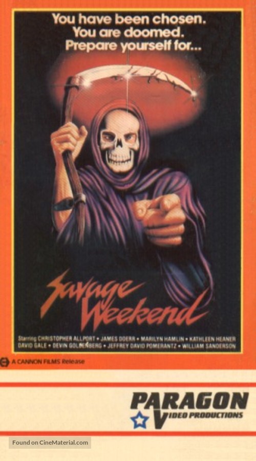 Savage Weekend - VHS movie cover