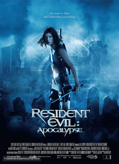 Resident Evil: Apocalypse - Danish Movie Poster