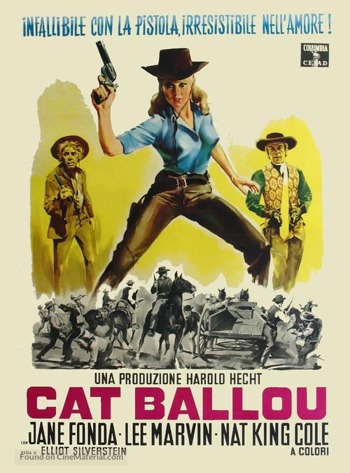 Cat Ballou - Italian Movie Poster