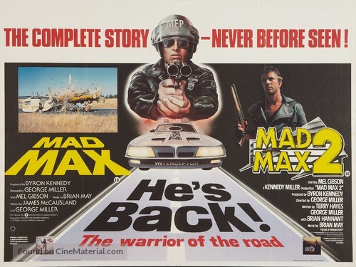Mad Max - British Combo movie poster