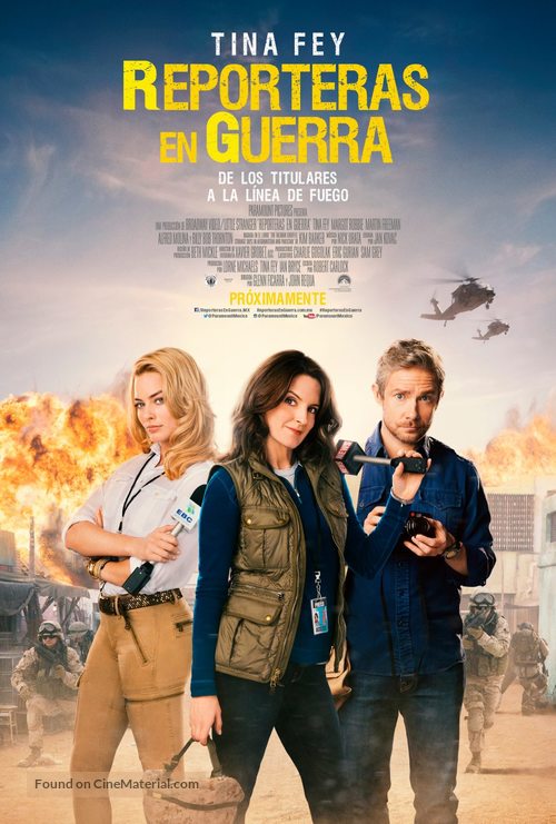 Whiskey Tango Foxtrot - Mexican Movie Poster