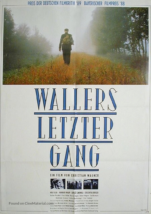 Wallers letzter Gang - German Movie Poster