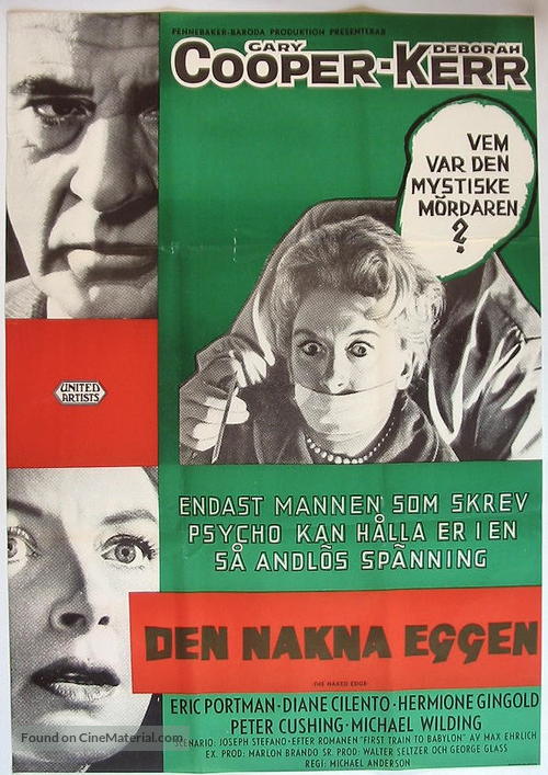 The Naked Edge - Swedish Movie Poster