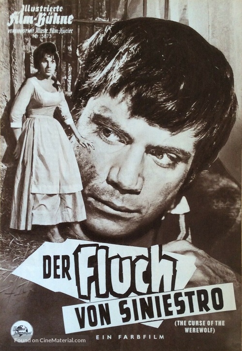 The Curse of the Werewolf - German poster