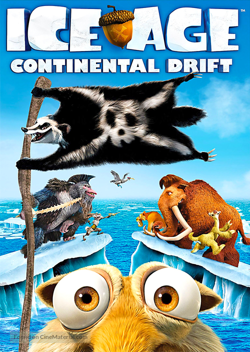 Ice Age: Continental Drift - DVD movie cover