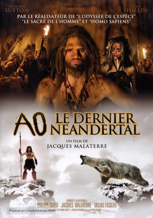 Ao, le dernier N&eacute;andertal - French DVD movie cover