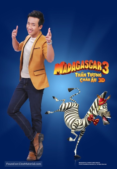 Madagascar 3: Europe&#039;s Most Wanted - Vietnamese Movie Poster