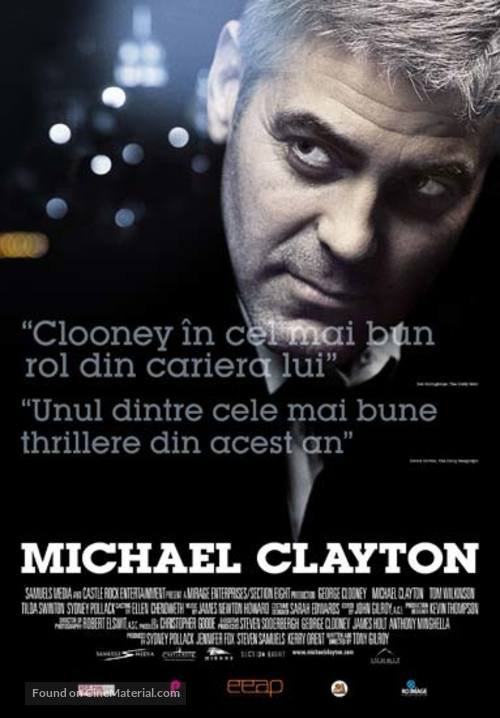 Michael Clayton - Romanian Movie Poster