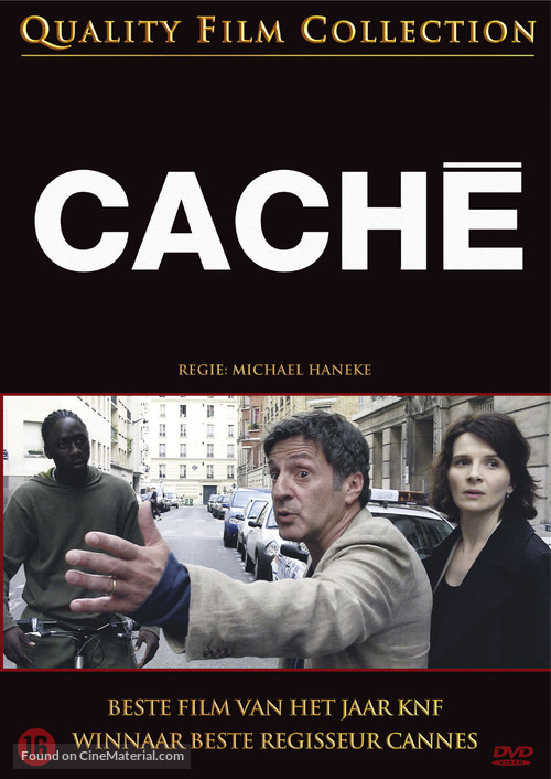 Cach&eacute; - Dutch DVD movie cover