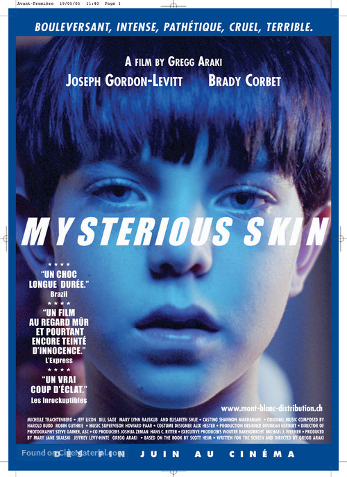 Mysterious Skin - Swiss Movie Poster