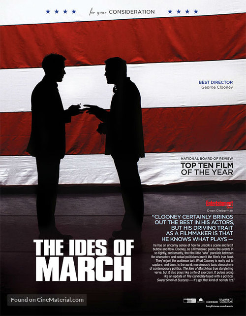 The Ides of March - For your consideration movie poster