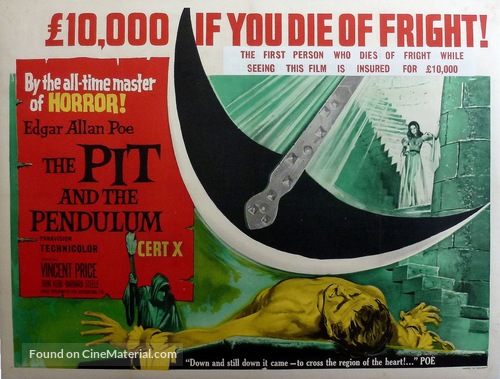 Pit and the Pendulum - British Movie Poster