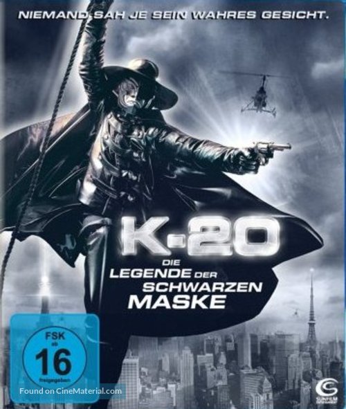 K-20: Kaijin niju menso den - German Blu-Ray movie cover
