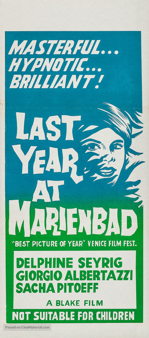 L&#039;ann&eacute;e derni&egrave;re &agrave; Marienbad - Australian Movie Poster