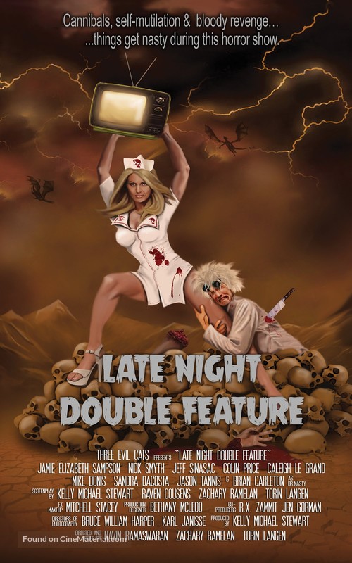 Late Night Double Feature - Canadian Movie Poster