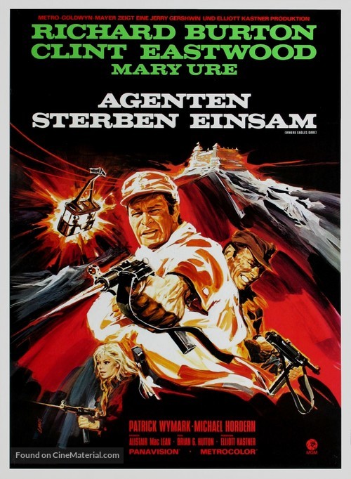 Where Eagles Dare - German Movie Poster