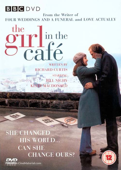 The Girl in the Caf&eacute; - British DVD movie cover