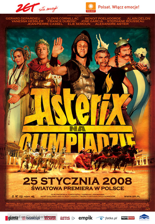 Ast&egrave;rix aux jeux olympiques - Polish Movie Poster
