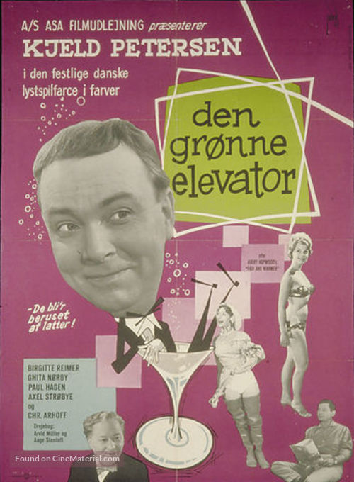 Den gr&oslash;nne elevator - Danish Movie Poster