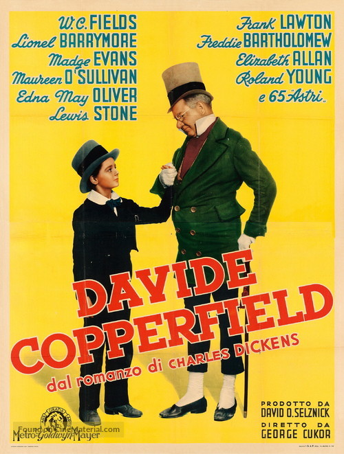 The Personal History, Adventures, Experience, &amp; Observation of David Copperfield the Younger - Italian Movie Poster
