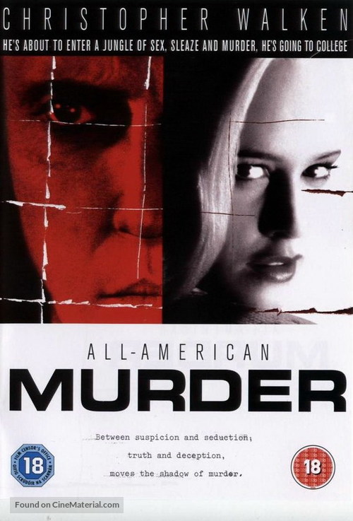 All-American Murder - British DVD movie cover