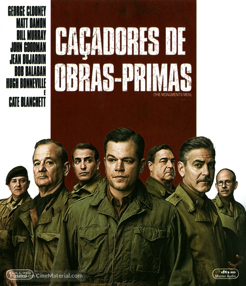 The Monuments Men - Brazilian Blu-Ray movie cover