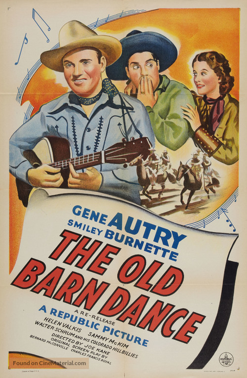 The Old Barn Dance - Re-release movie poster