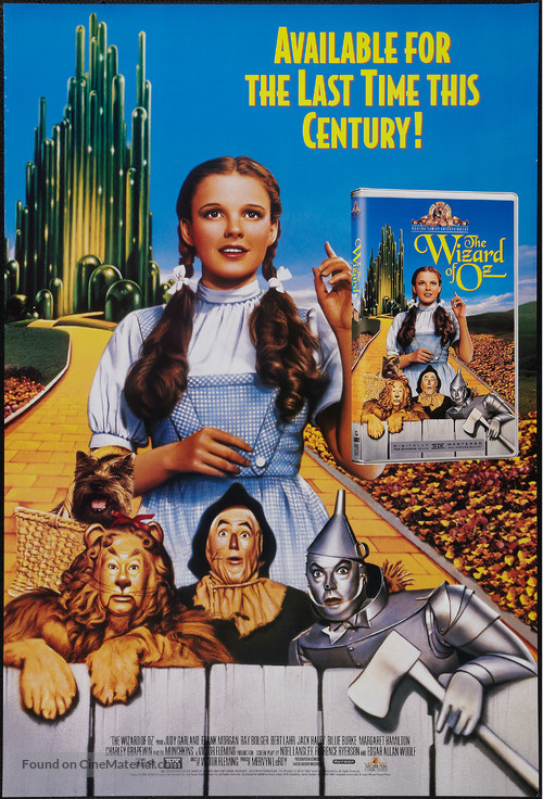 The Wizard of Oz - Video release movie poster