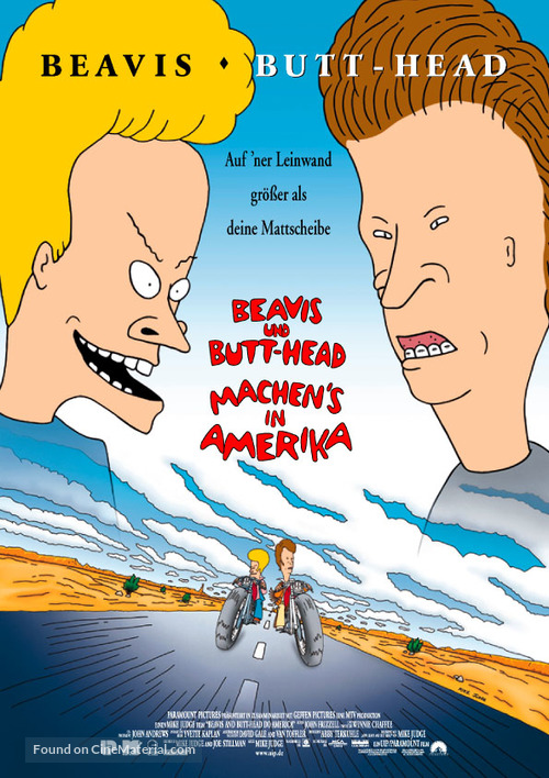 Beavis and Butt-Head Do America - German Movie Poster