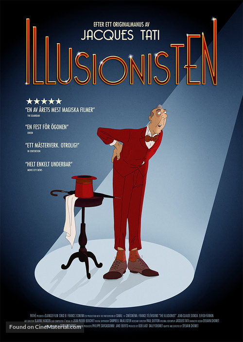 L&#039;illusionniste - Danish Movie Poster