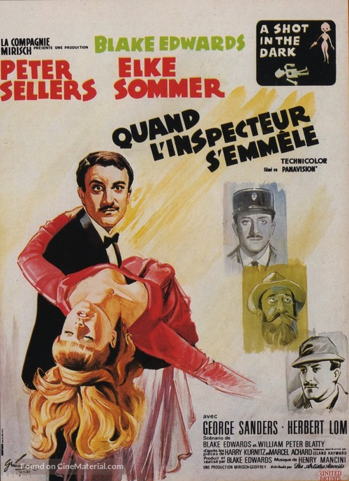 A Shot in the Dark - French Movie Poster