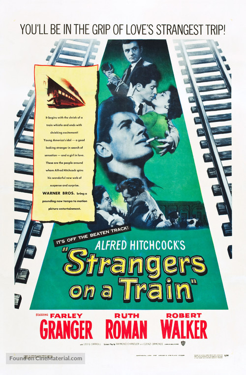 Strangers on a Train - Theatrical movie poster