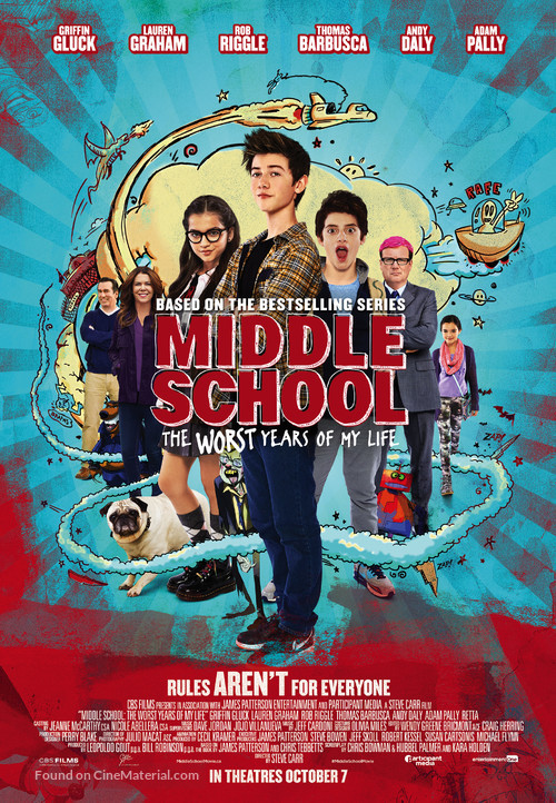 Middle School: The Worst Years of My Life - Canadian Movie Poster