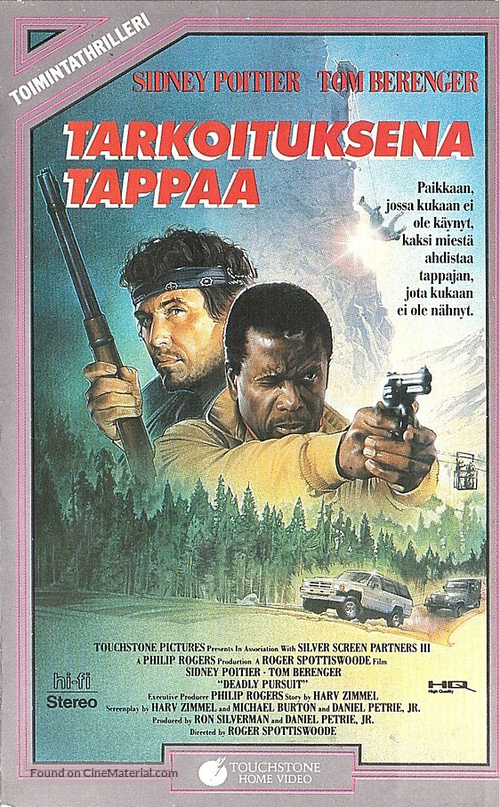 Shoot to Kill - Finnish VHS movie cover