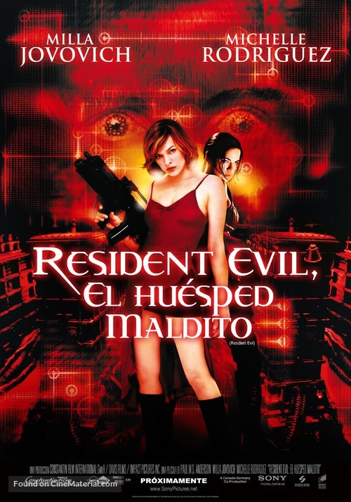 Resident Evil - Mexican Movie Poster