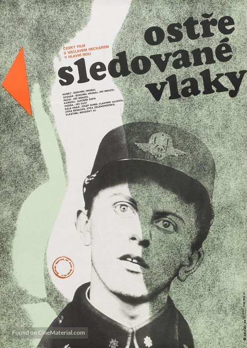 Ostre sledovan&eacute; vlaky - Czech Movie Poster