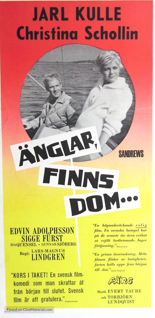 &Auml;nglar, finns dom? - Swedish Movie Poster