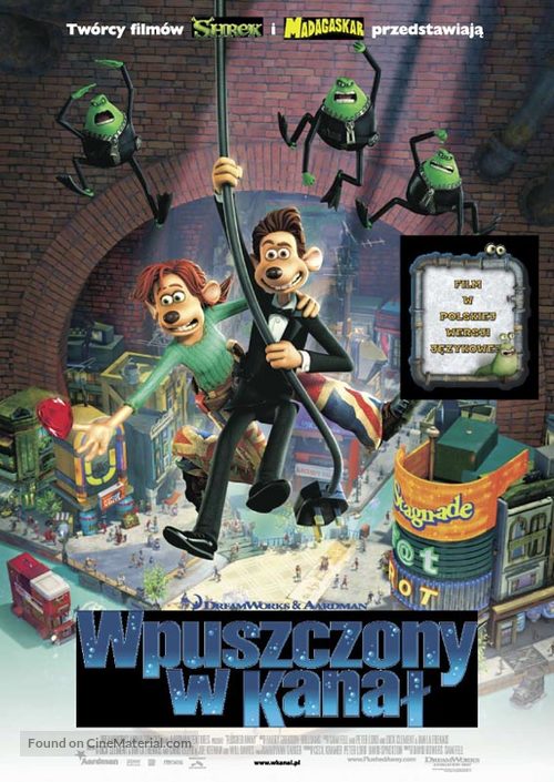 Flushed Away (2006) Polish movie poster