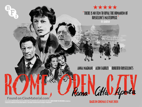 Roma, citt&agrave; aperta - British Movie Poster