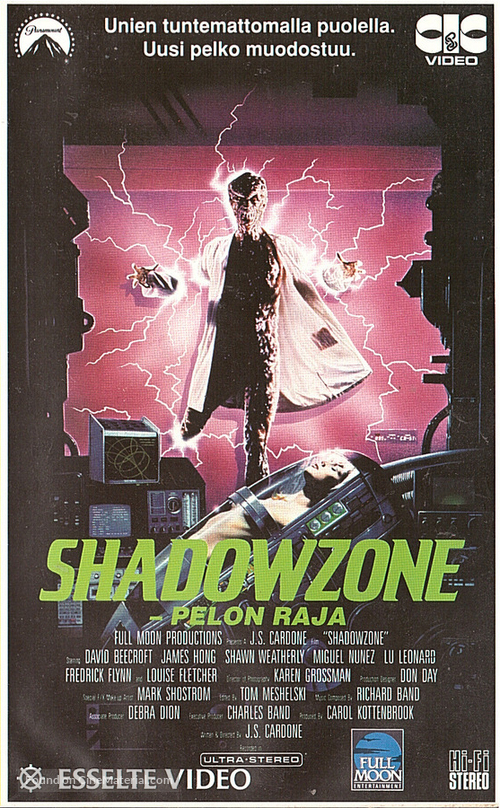 Shadowzone - Finnish Movie Cover