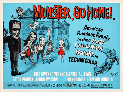 Munster, Go Home - British Movie Poster